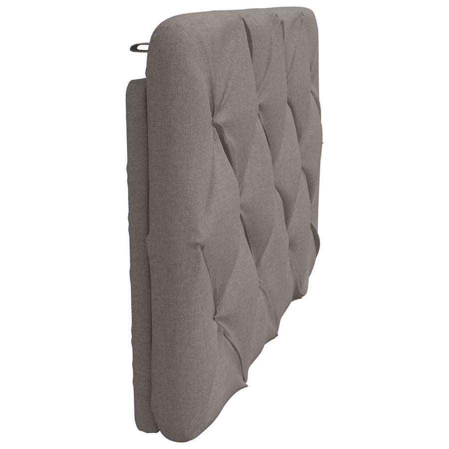 Hoofdbordkussen 90 cm stof taupe