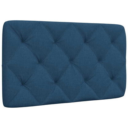 Hoofdbordkussen 90 cm stof blauw