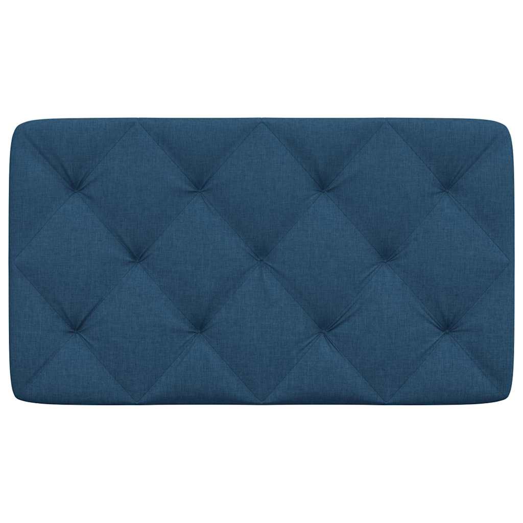 Hoofdbordkussen 90 cm stof blauw