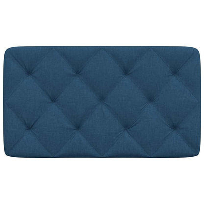 Hoofdbordkussen 90 cm stof blauw