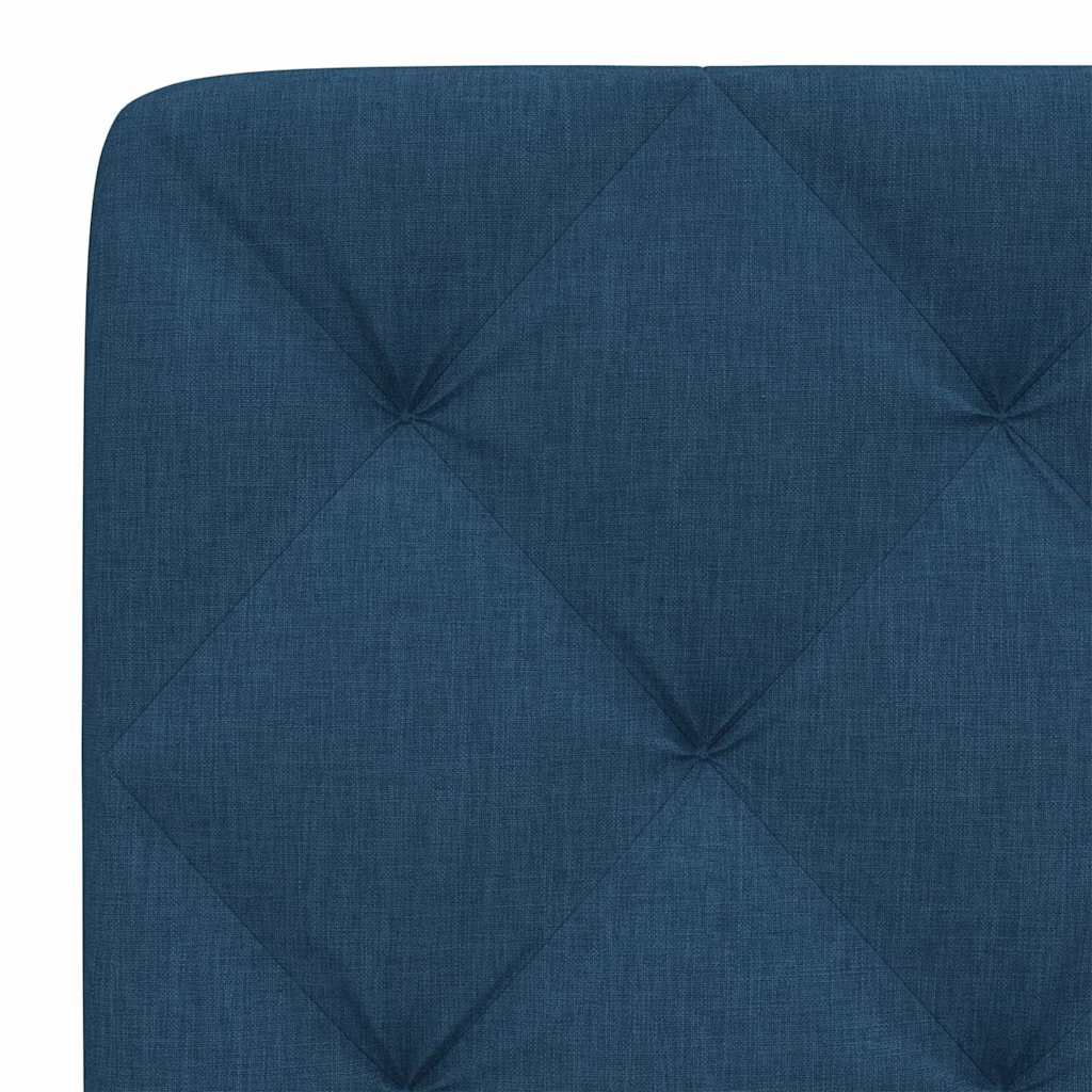 Hoofdbordkussen 90 cm stof blauw