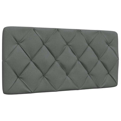 Hoofdbordkussen 100 cm stof donkergrijs