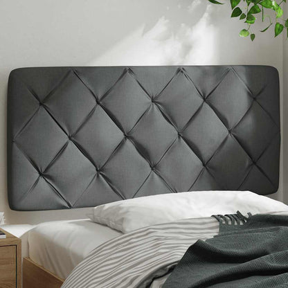 Hoofdbordkussen 100 cm stof donkergrijs