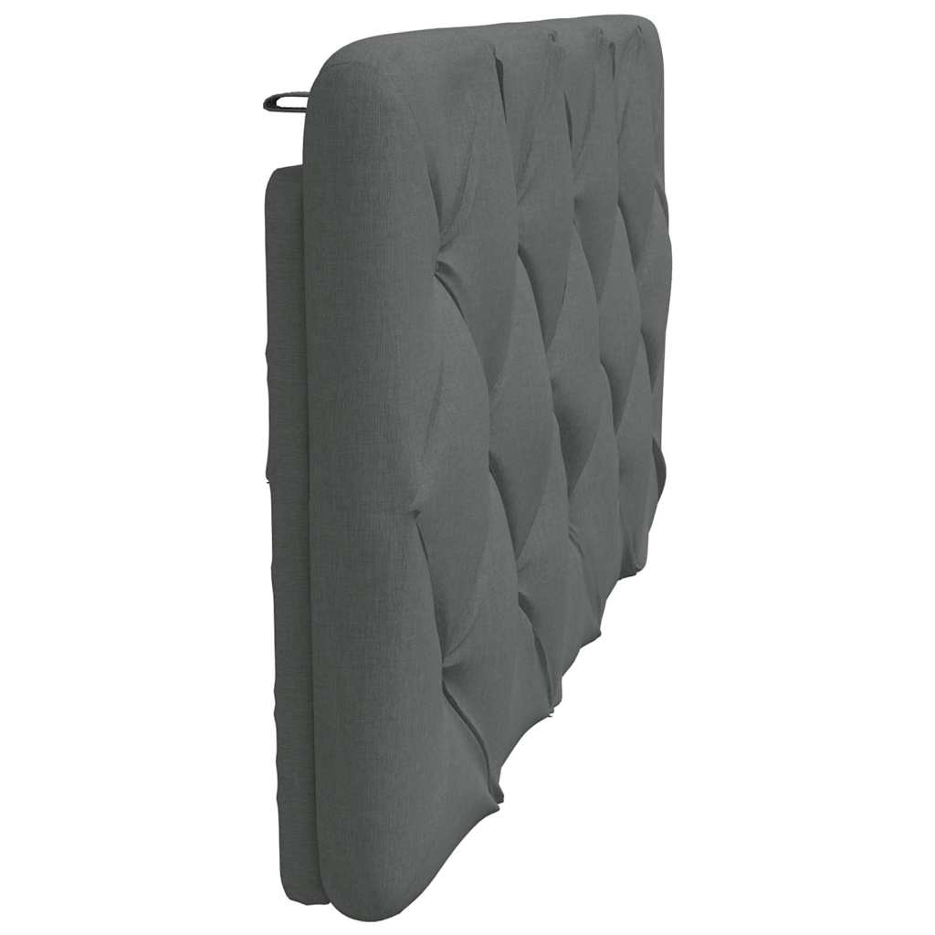 Hoofdbordkussen 100 cm stof donkergrijs
