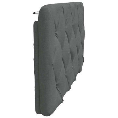 Hoofdbordkussen 100 cm stof donkergrijs