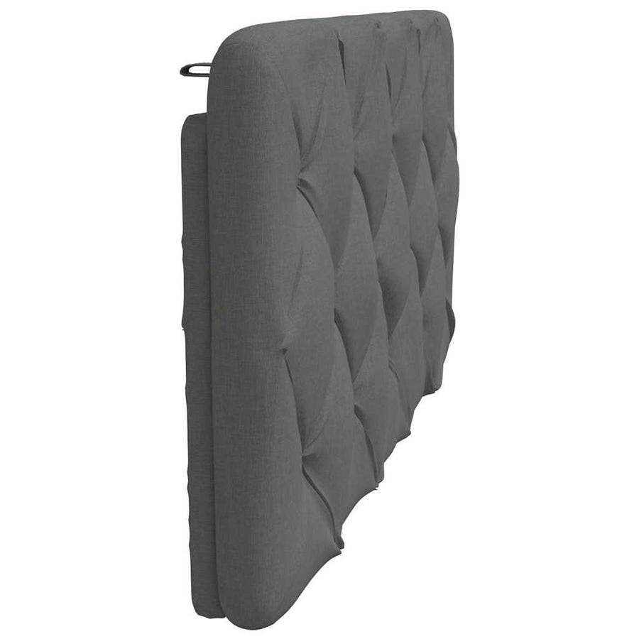 Hoofdbordkussen 100 cm stof donkergrijs