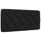 Headboard cushion 100 cm fabric black