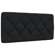 Hoofdbordkussen 100 cm zwart polyester