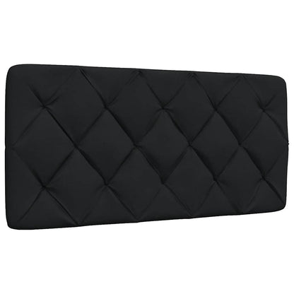 Hoofdbordkussen 100 cm stof zwart