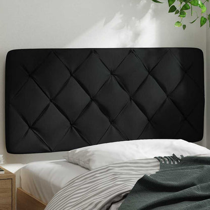Hoofdbordkussen 100 cm stof zwart