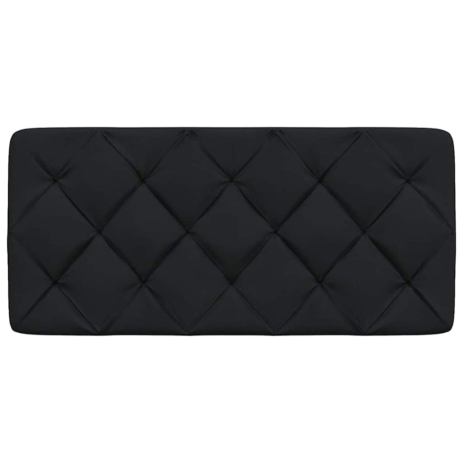 Hoofdbordkussen 100 cm stof zwart