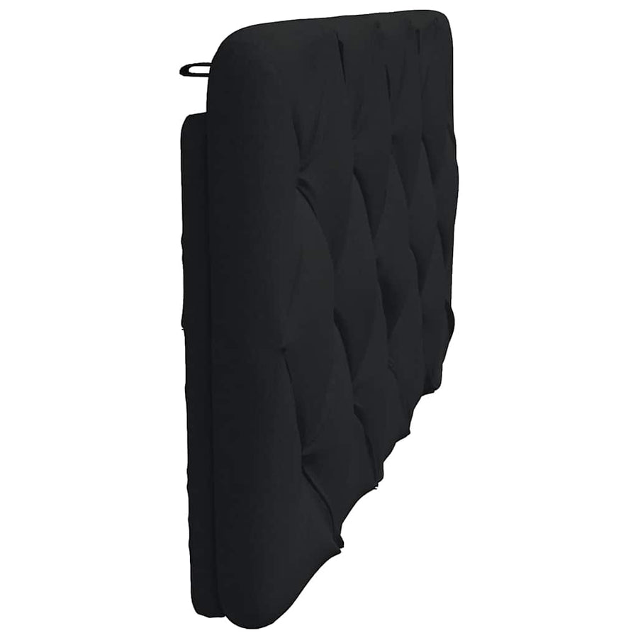 Hoofdbordkussen 100 cm stof zwart