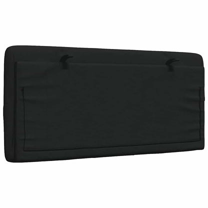 Hoofdbordkussen 100 cm stof zwart