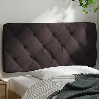 Hoofdbordkussen 100 cm stof donkerbruin