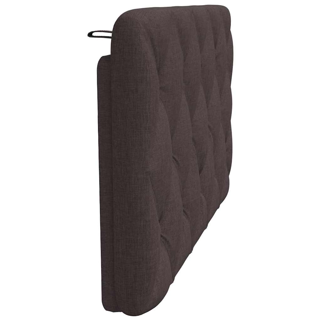 Hoofdbordkussen 100 cm stof donkerbruin