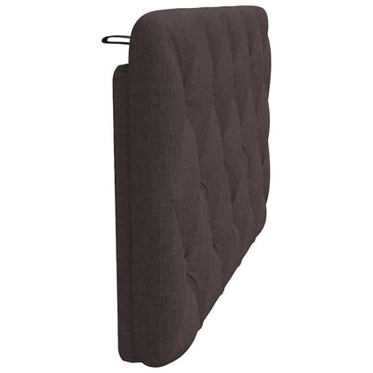 Hoofdbordkussen 100 cm stof donkerbruin