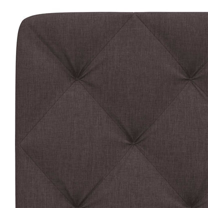 Hoofdbordkussen 100 cm stof donkerbruin