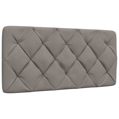 Hoofdbordkussen 100 cm stof taupe