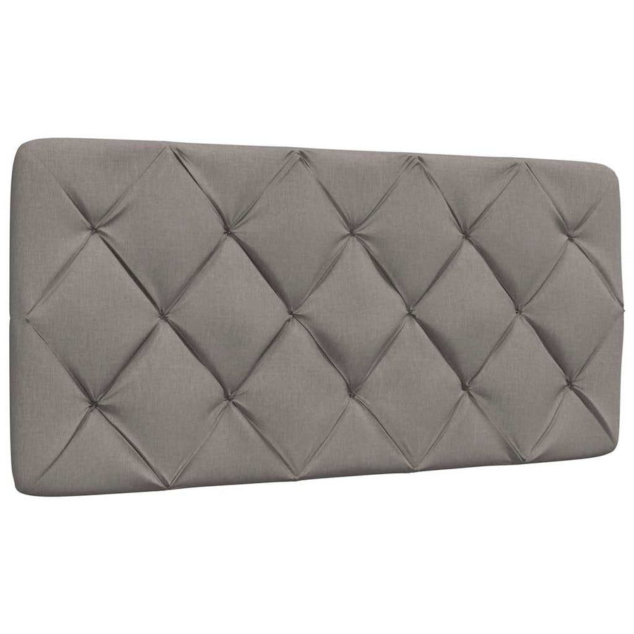Hoofdbordkussen 100 cm stof taupe