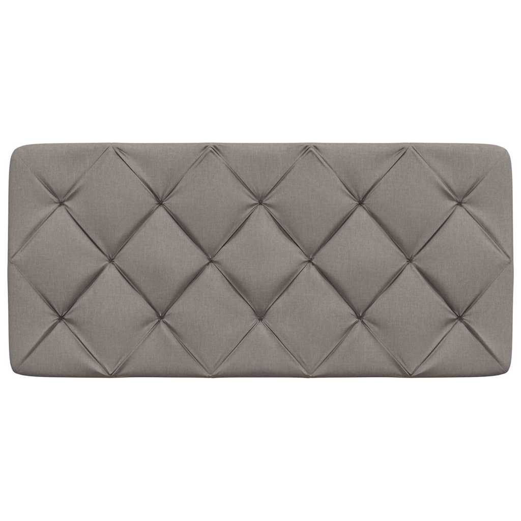 Hoofdbordkussen 100 cm stof taupe
