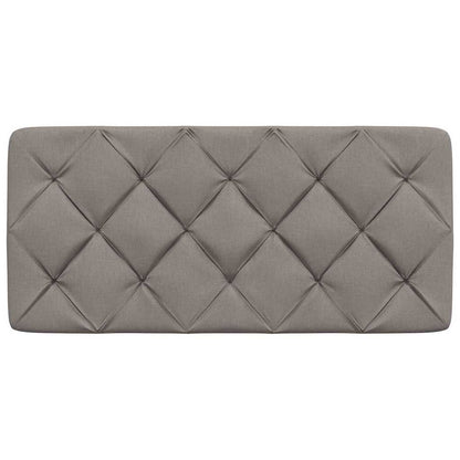 Hoofdbordkussen 100 cm stof taupe