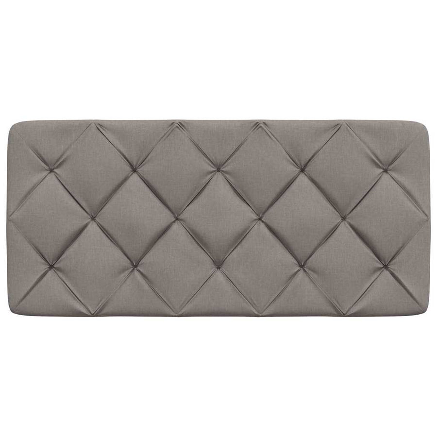 Hoofdbordkussen 100 cm stof taupe