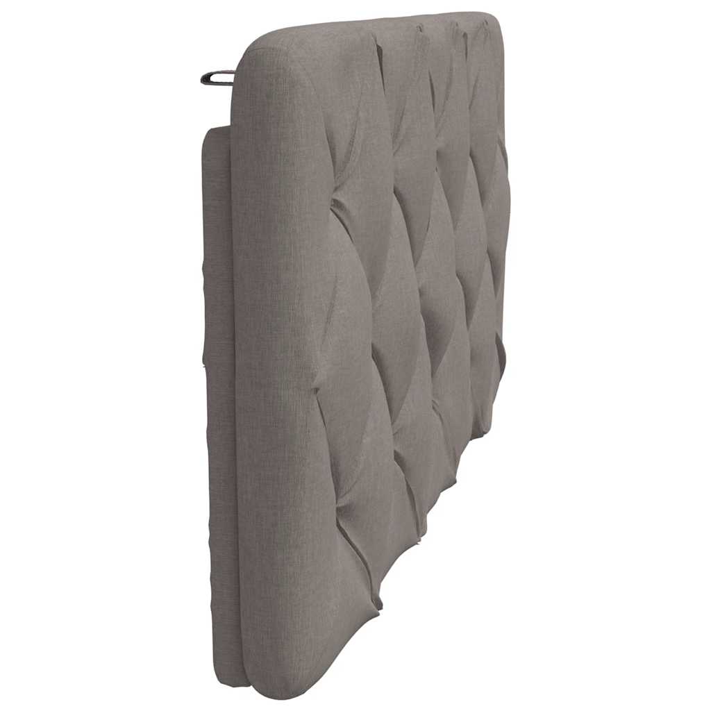 Hoofdbordkussen 100 cm stof taupe