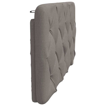 Hoofdbordkussen 100 cm stof taupe