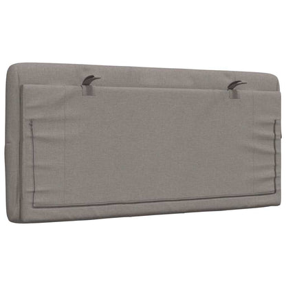 Hoofdbordkussen 100 cm stof taupe