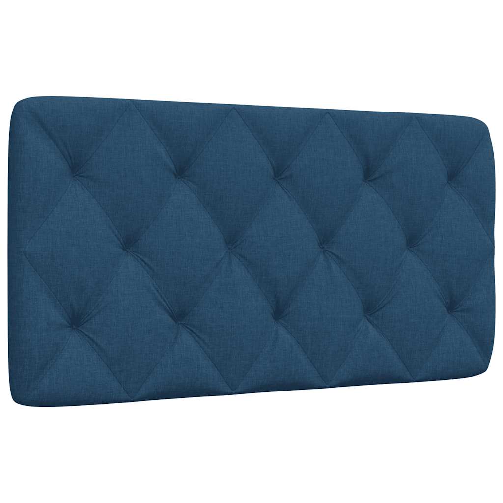 Hoofdbordkussen 100 cm stof blauw