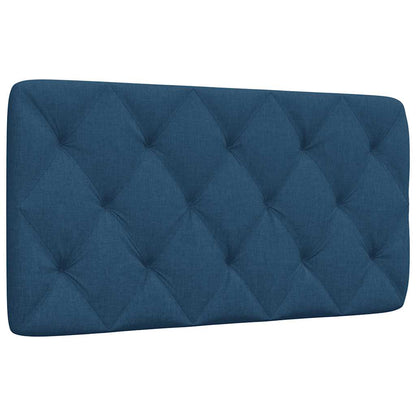 Hoofdbordkussen 100 cm stof blauw