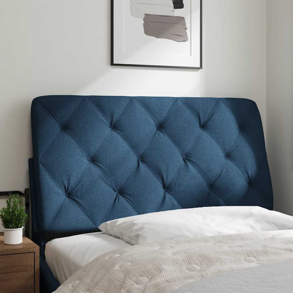 Hoofdbordkussen 100 cm stof blauw