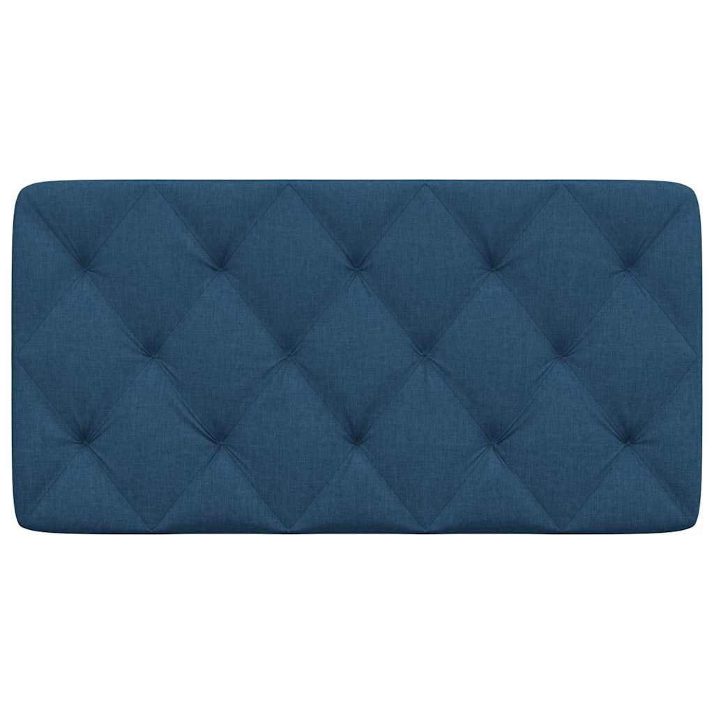Hoofdbordkussen 100 cm stof blauw