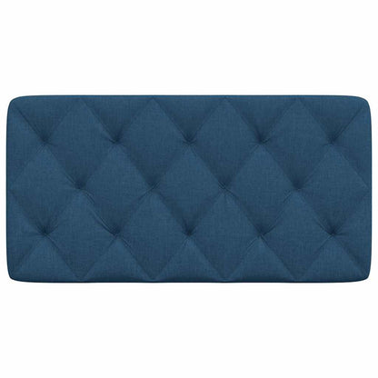 Hoofdbordkussen 100 cm stof blauw