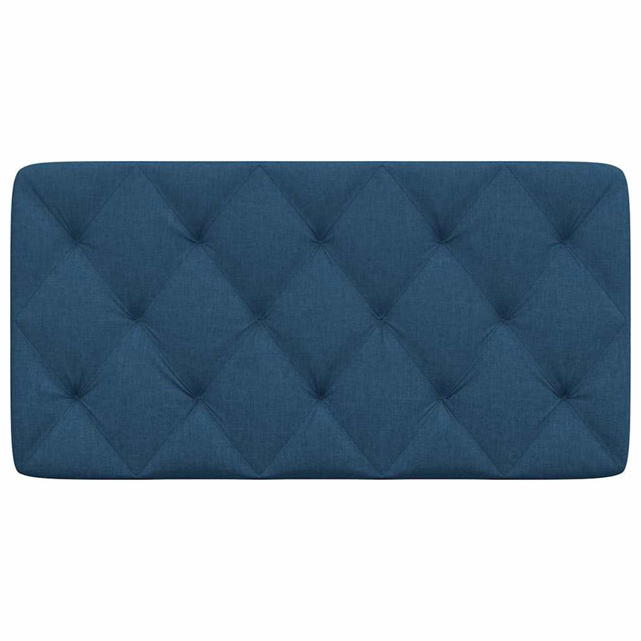 Hoofdbordkussen 100 cm stof blauw