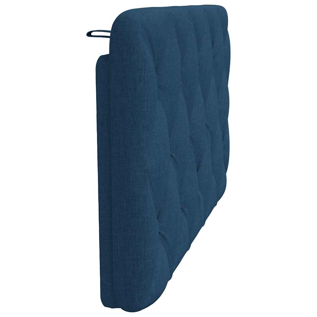 Hoofdbordkussen 100 cm stof blauw