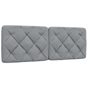 Headboard cushion 120 cm fabric light grey