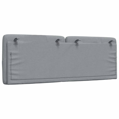 Hoofdbordkussen 120 cm stof lichtgrijs