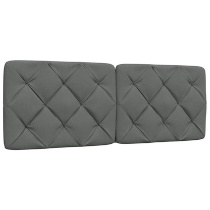 Hoofdbordkussen 120 cm stof grijs