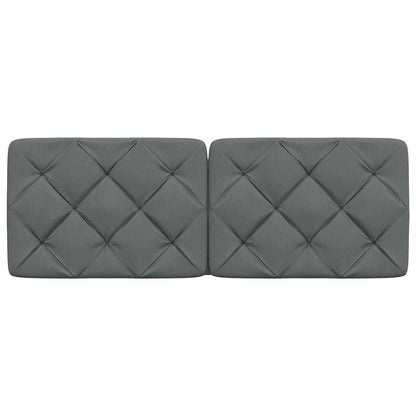 Hoofdbordkussen 120 cm stof grijs