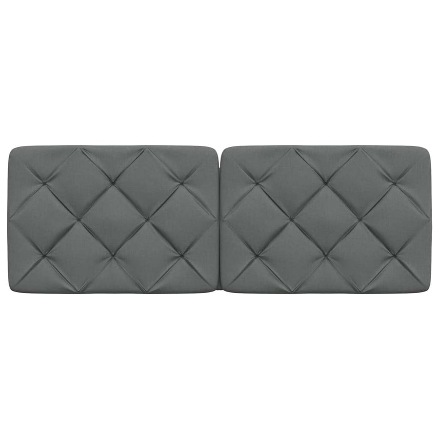 Hoofdbordkussen 120 cm stof grijs