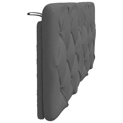 Hoofdbordkussen 120 cm stof grijs