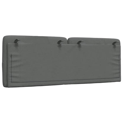 Hoofdbordkussen 120 cm stof grijs