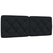 Headboard cushion 120 cm fabric black
