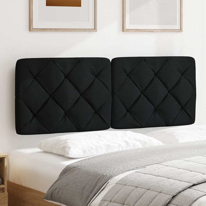 Hoofdbordkussen 120 cm stof zwart