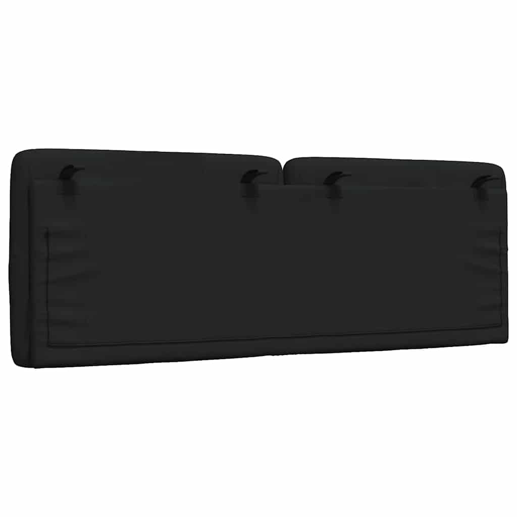 Hoofdbordkussen 120 cm stof zwart