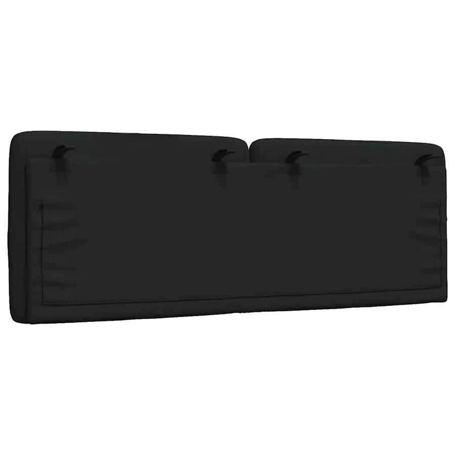 Hoofdbordkussen 120 cm stof zwart