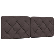 Headboard cushion 120 cm fabric dark brown