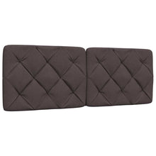 Hoofdbordkussen 120 cm stof donkerbruin