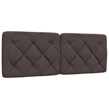 Hoofdbordkussen 120 cm stof donkerbruin